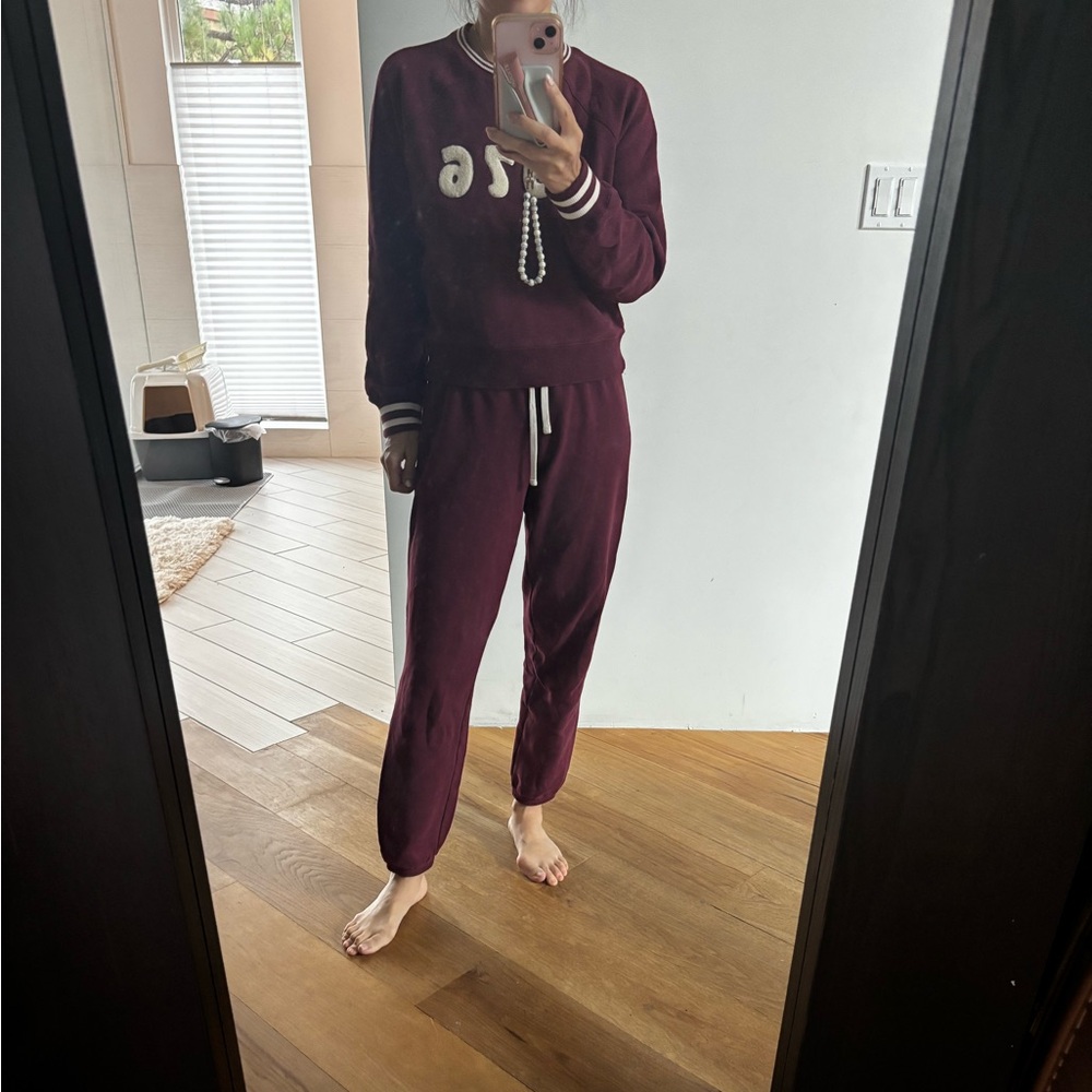 Marine Layer Burgundy Joggers